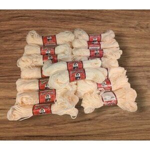Aunt Lydias Heavy Rug Yarn 558 Cream Original 235B 60 Yards Pamida Bag Vtg Lot